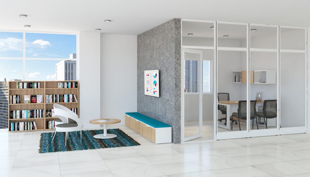 Tremain - paneles divisorios - oficina con paneles de oficina